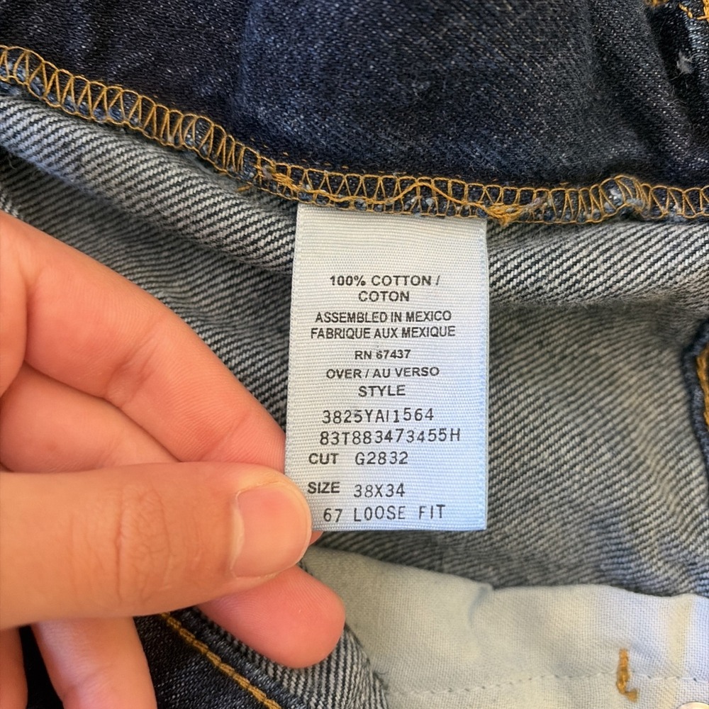 Vintage Polo Jeans Co Ralph Lauren Jeans Mens 38x34 (40x34) Blue Loose Fit Y2K - Picture 4 of 9